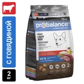 Сухой корм для собак Probalance Контроль веса с говядиной, 2кг